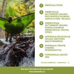 Kąpiele leśne - 2 Post karuzelowy dla Martyny Pszczółkowskiej - fizjoterapeutki Kąpiele leśne - Post karuzelowy dla Martyny Pszczółkowskiej - fizjoterapeutki