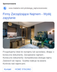 Reklama w wyszukiwarce - branża nieruchomości (2) Płatna reklama w Internecie
